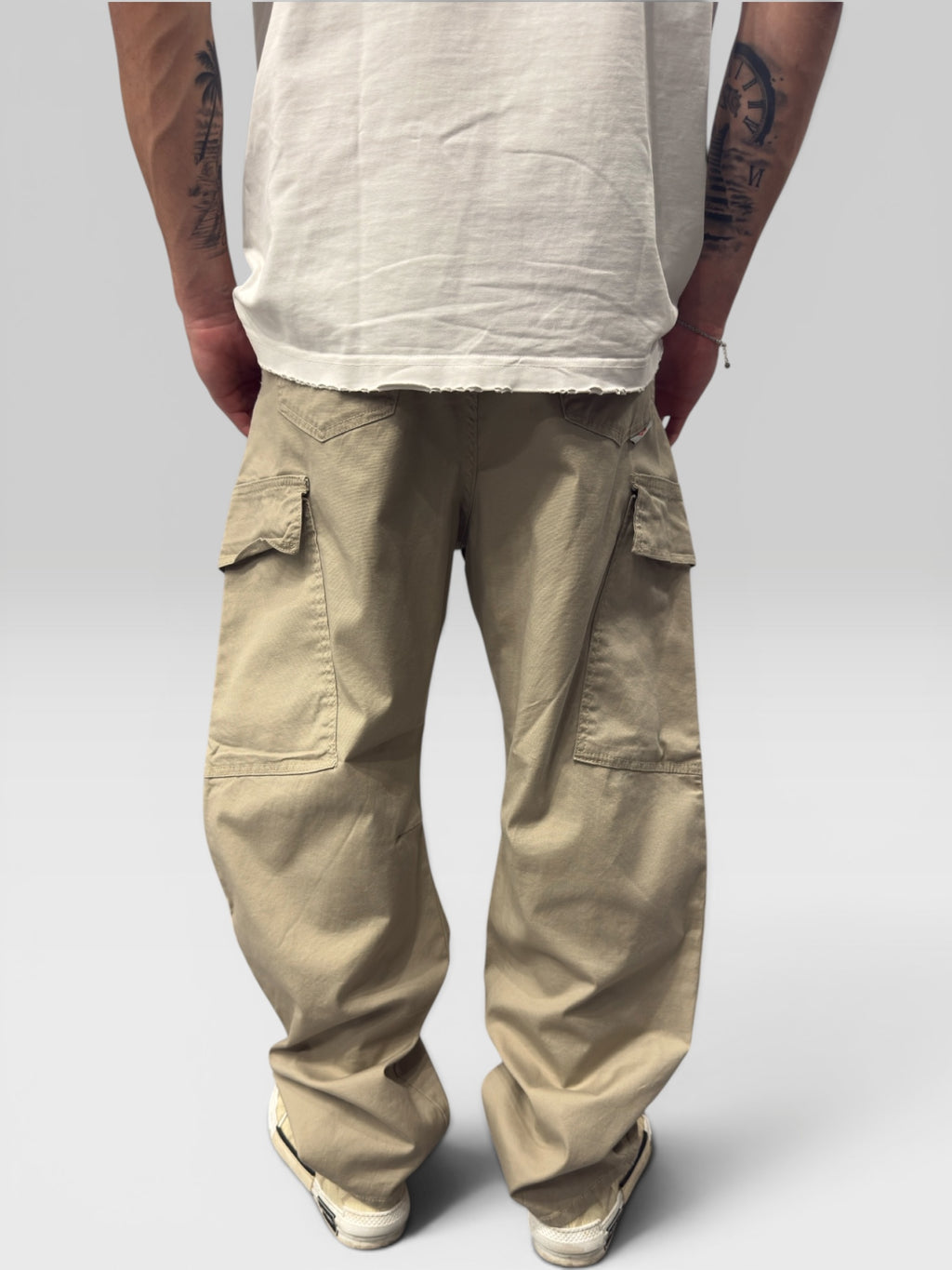 BEIGE CANVAS CARGO