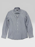 BLUE AND WHITE STRIPED SHIRT