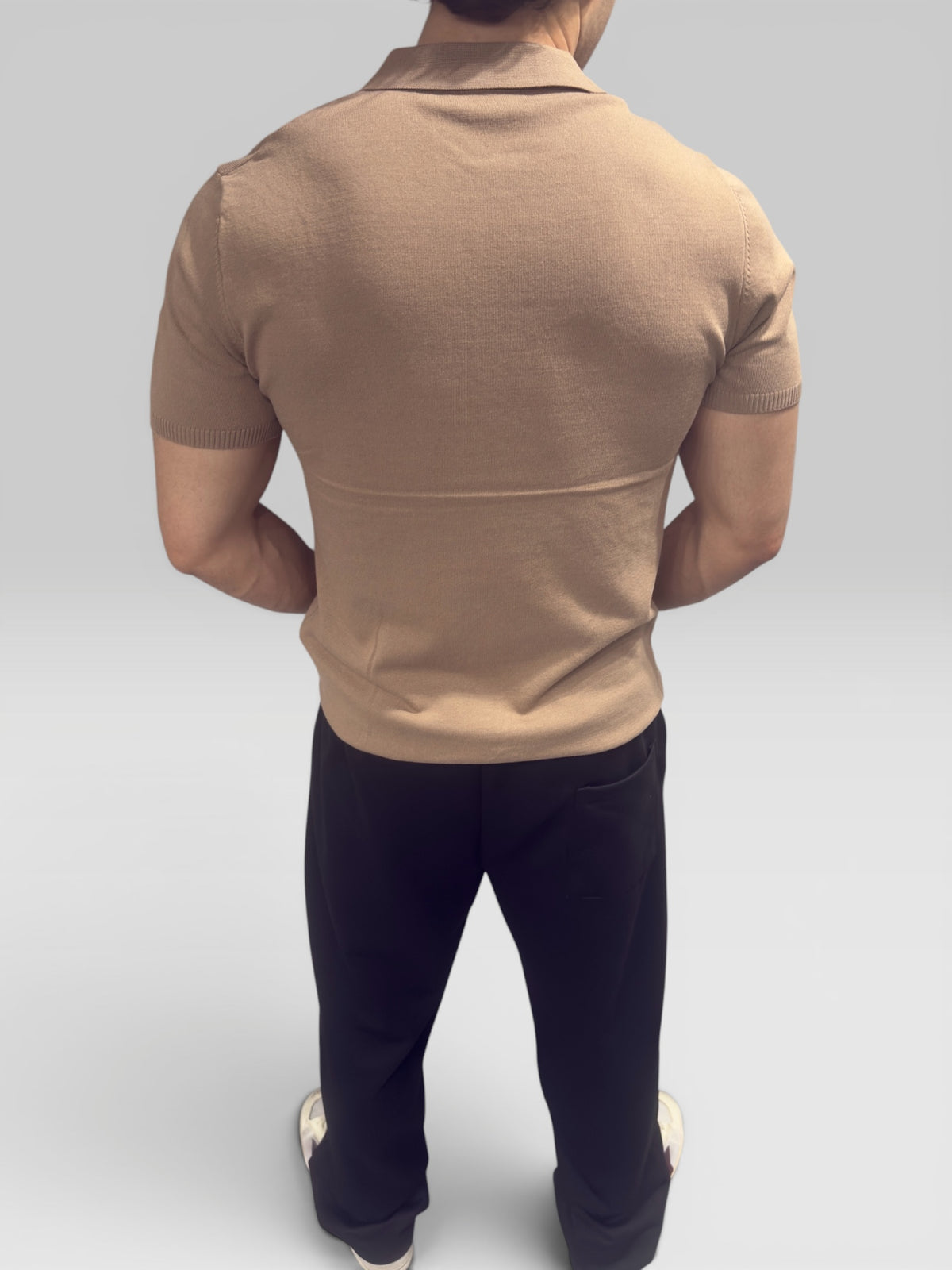 Polo in Filo Beige
