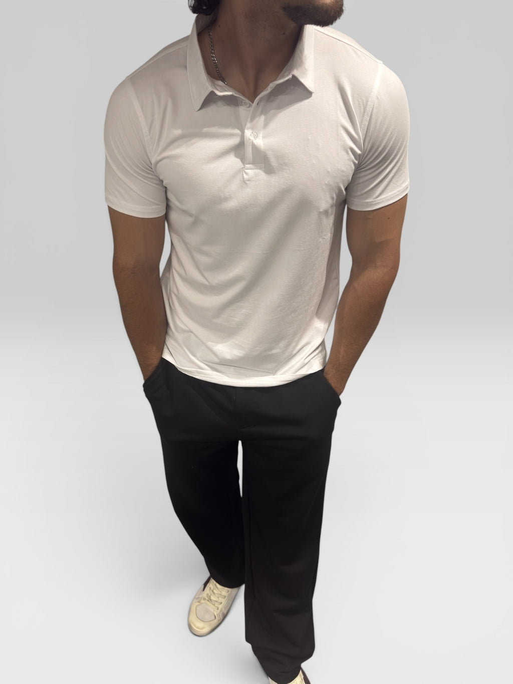 Polo in Cotone Bianca
