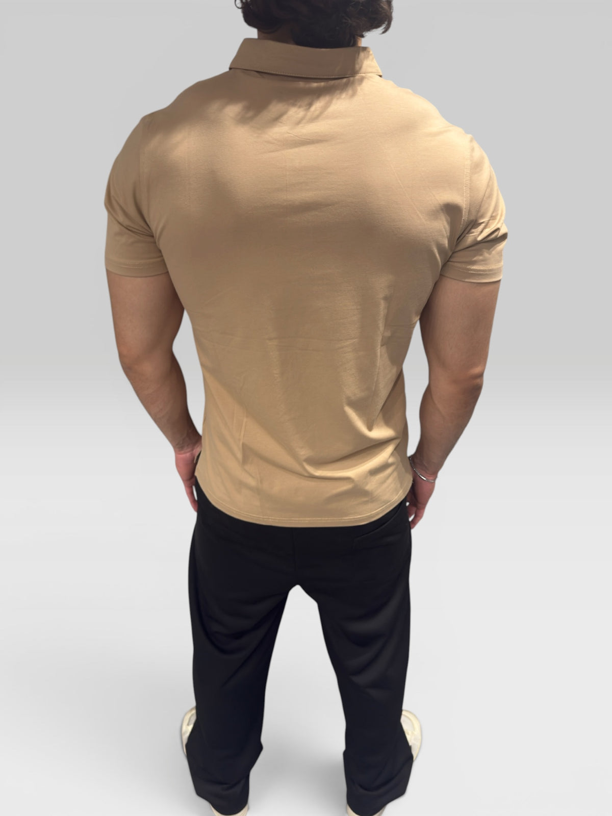 Polo in Cotone Beige