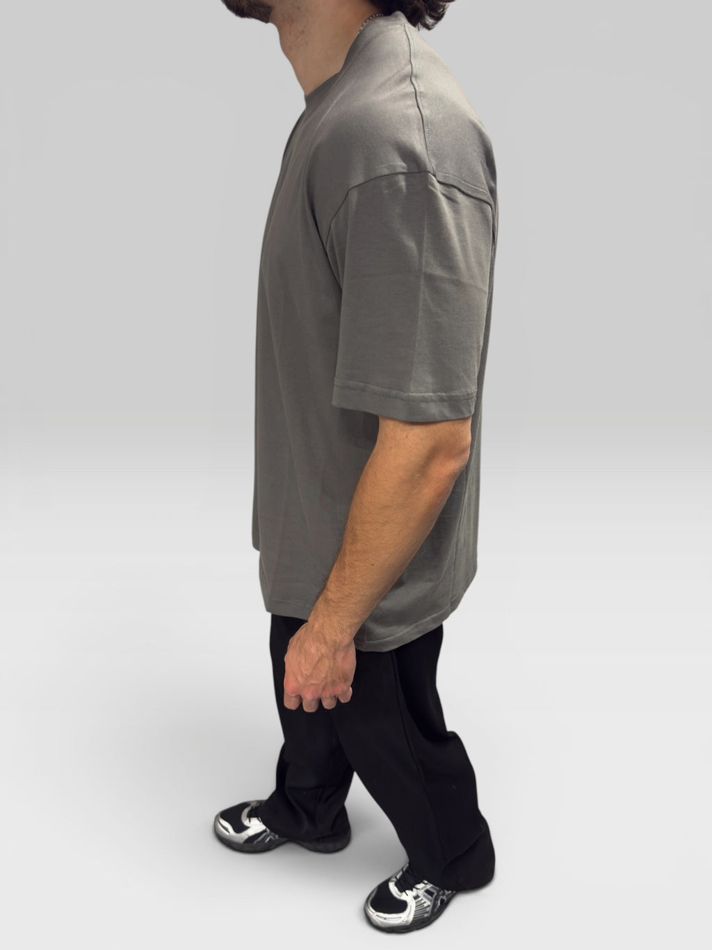 GREY RELAXED FIT T-SHIRT