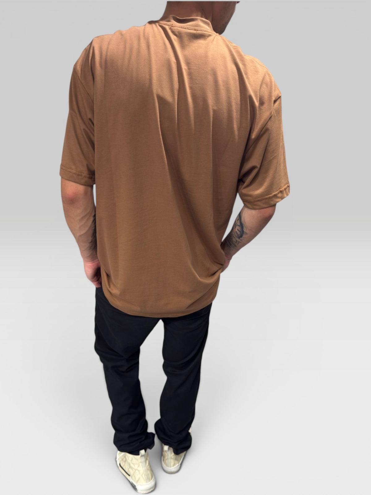T-shirt Long Marrone