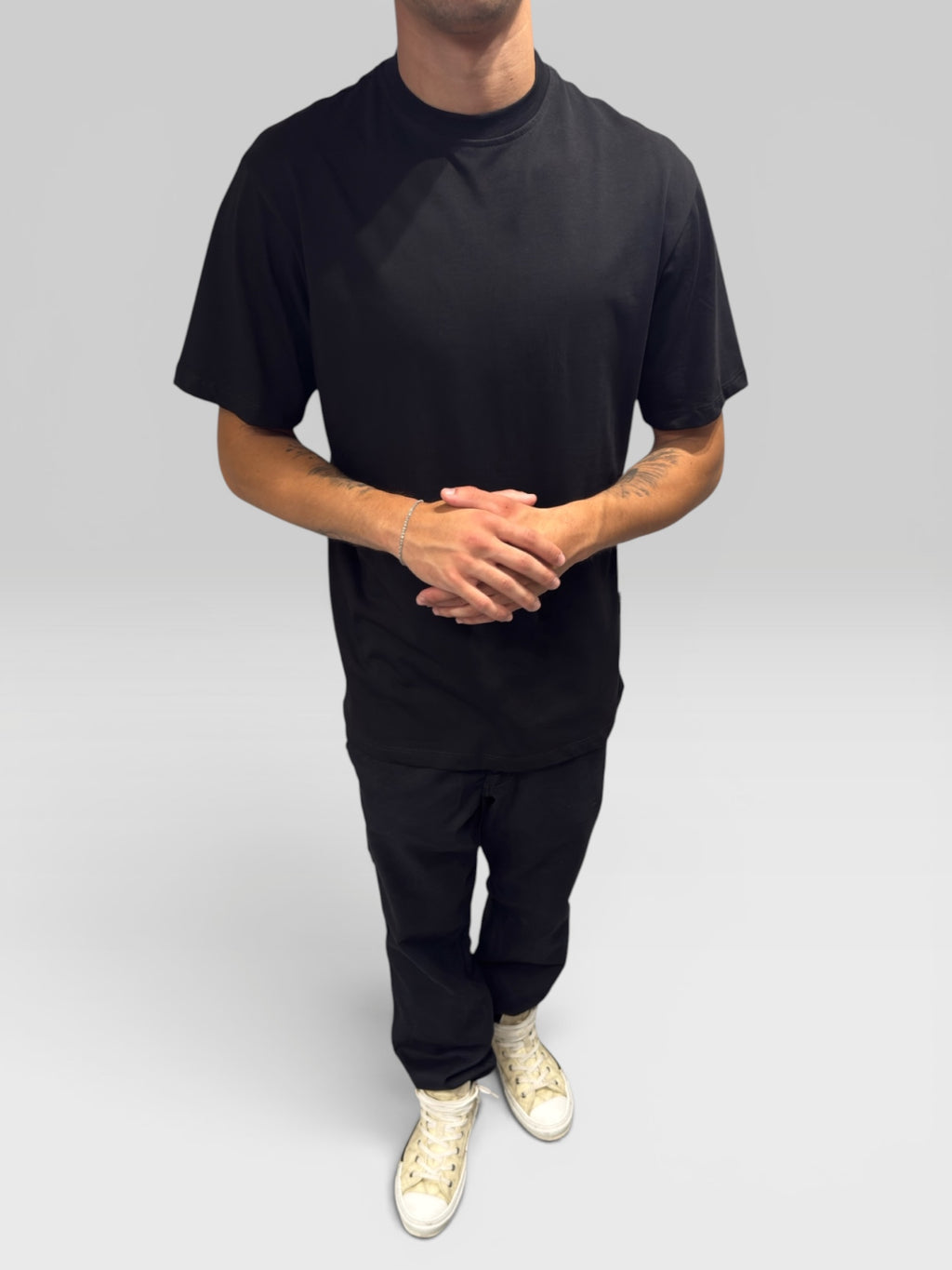 DROPPED SHOULDER T-SHIRT BLACK