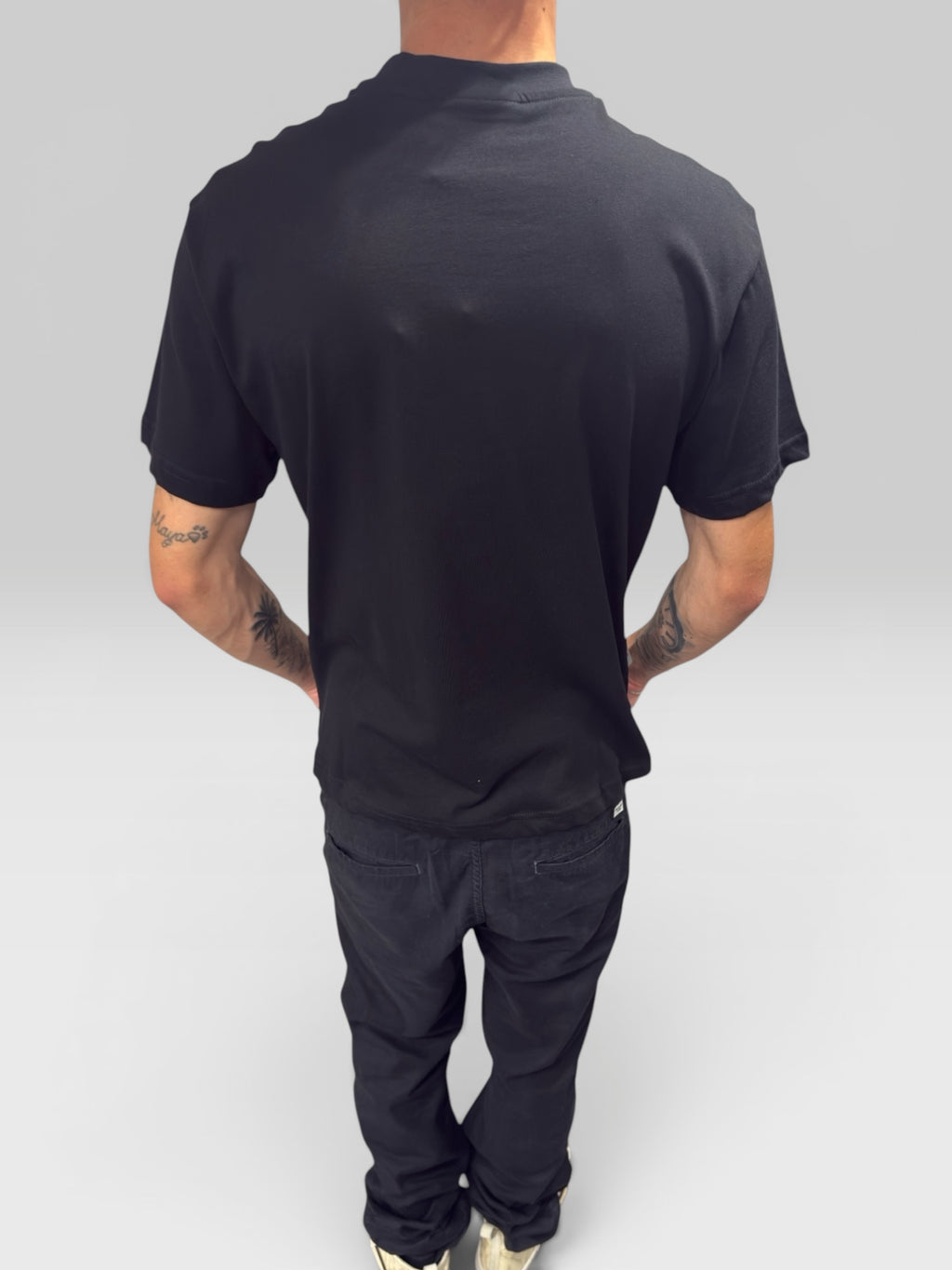 DROPPED SHOULDER T-SHIRT BLACK