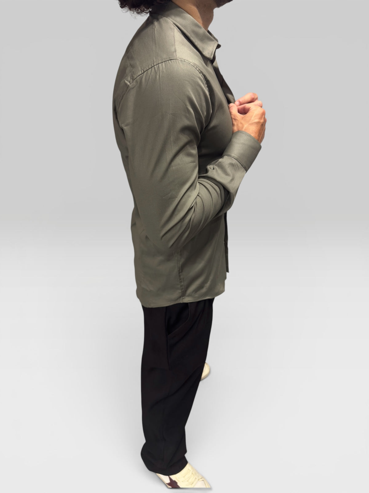 Camicia Classic Fit Verde Scuro