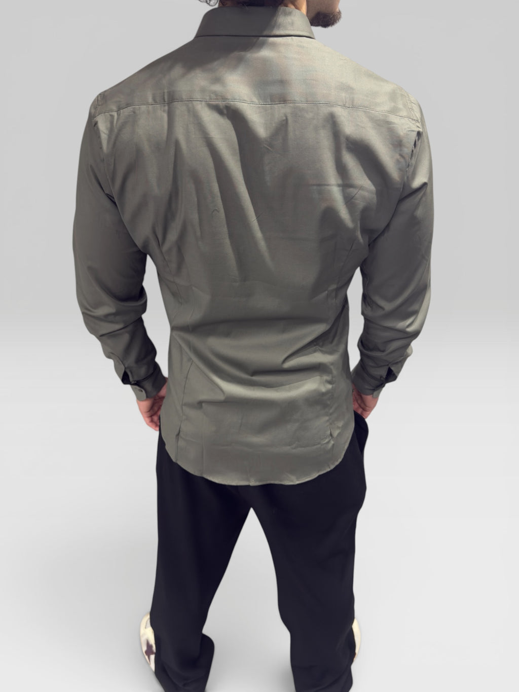 Camicia Classic Fit Verde Scuro