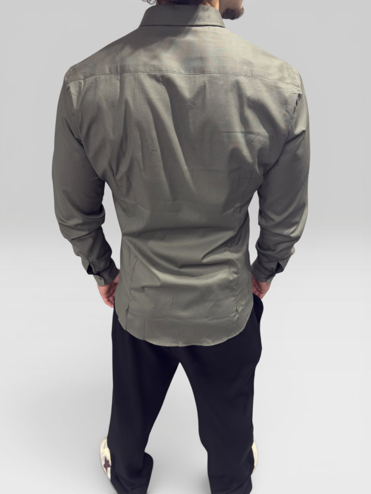 Camicia Classic Fit Verde Scuro