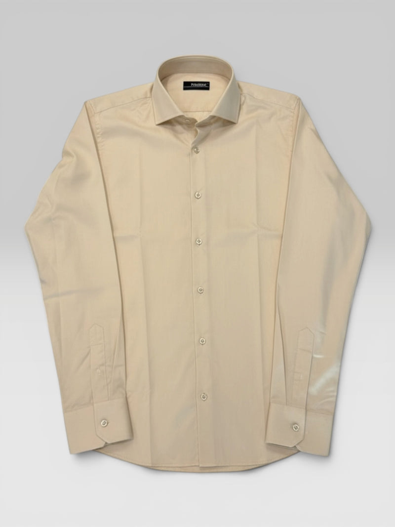 Camicia Classic Fit Beige