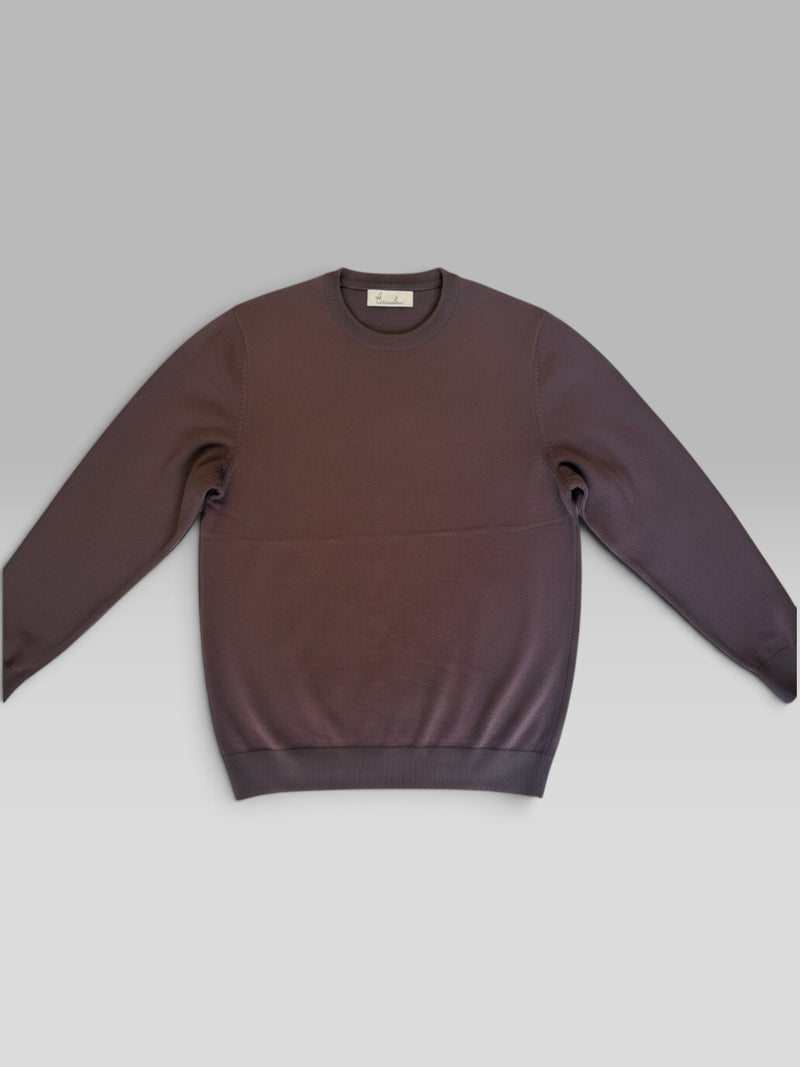 Maglione Girocollo Leggero Caffè