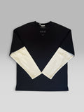 Long Sleeve Washed Nera e Bianca