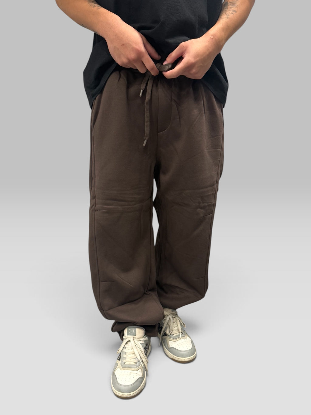 Pantalone Tuta Baggy Marrone