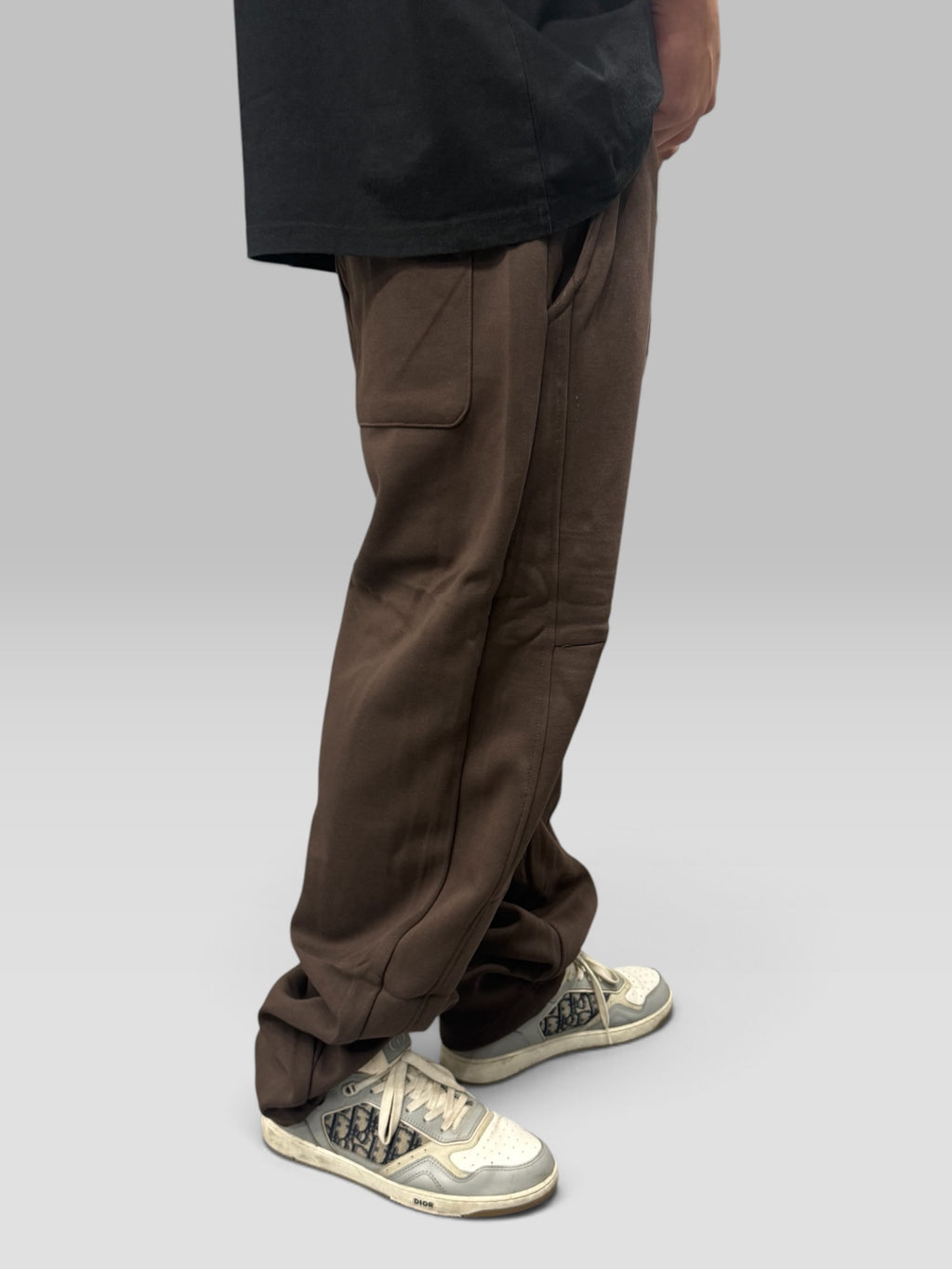 Pantalone Tuta Baggy Marrone