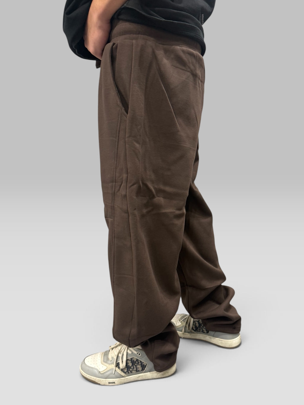 Pantalone Tuta Baggy Marrone