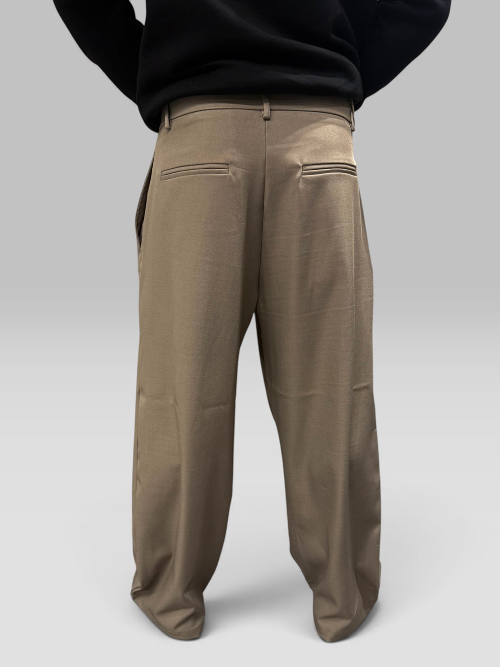 Pantalone Classico Ballon Fit Beige