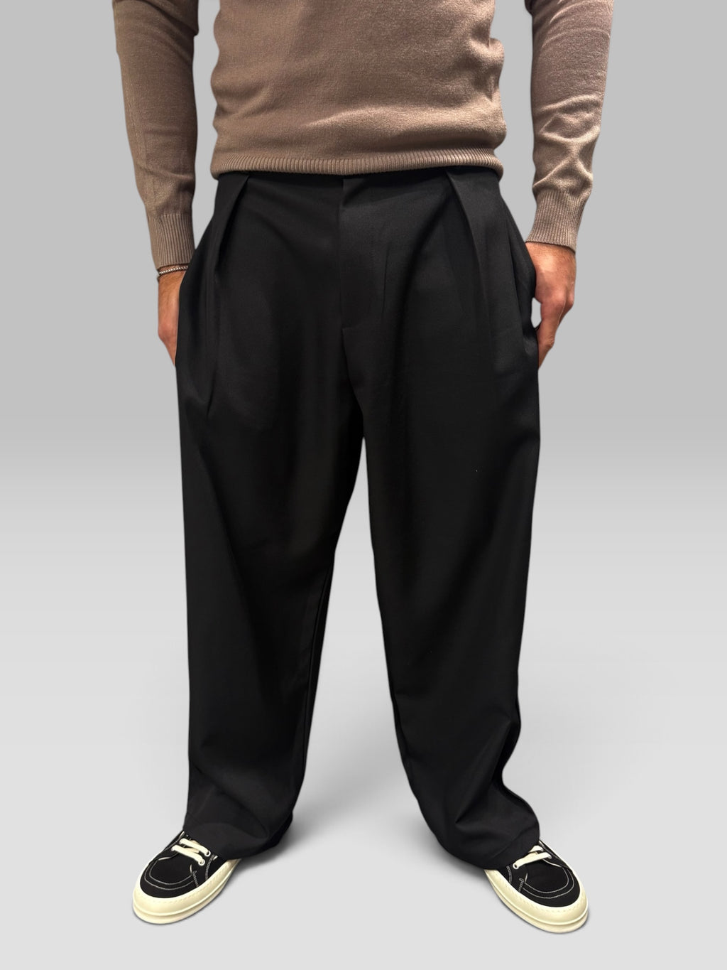 Pantalone Classico Balloon Fit Nero