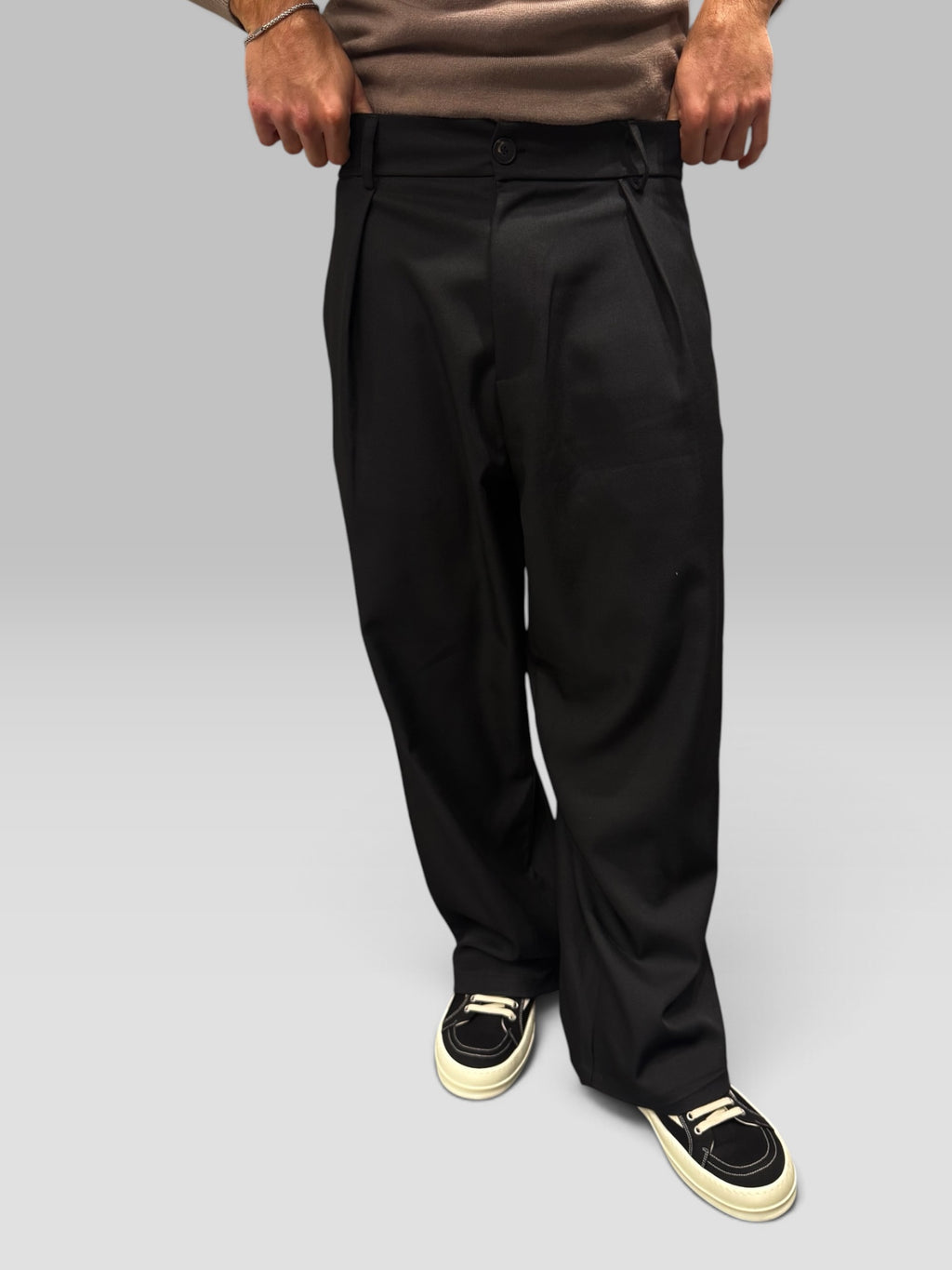 Pantalone Classico Balloon Fit Nero