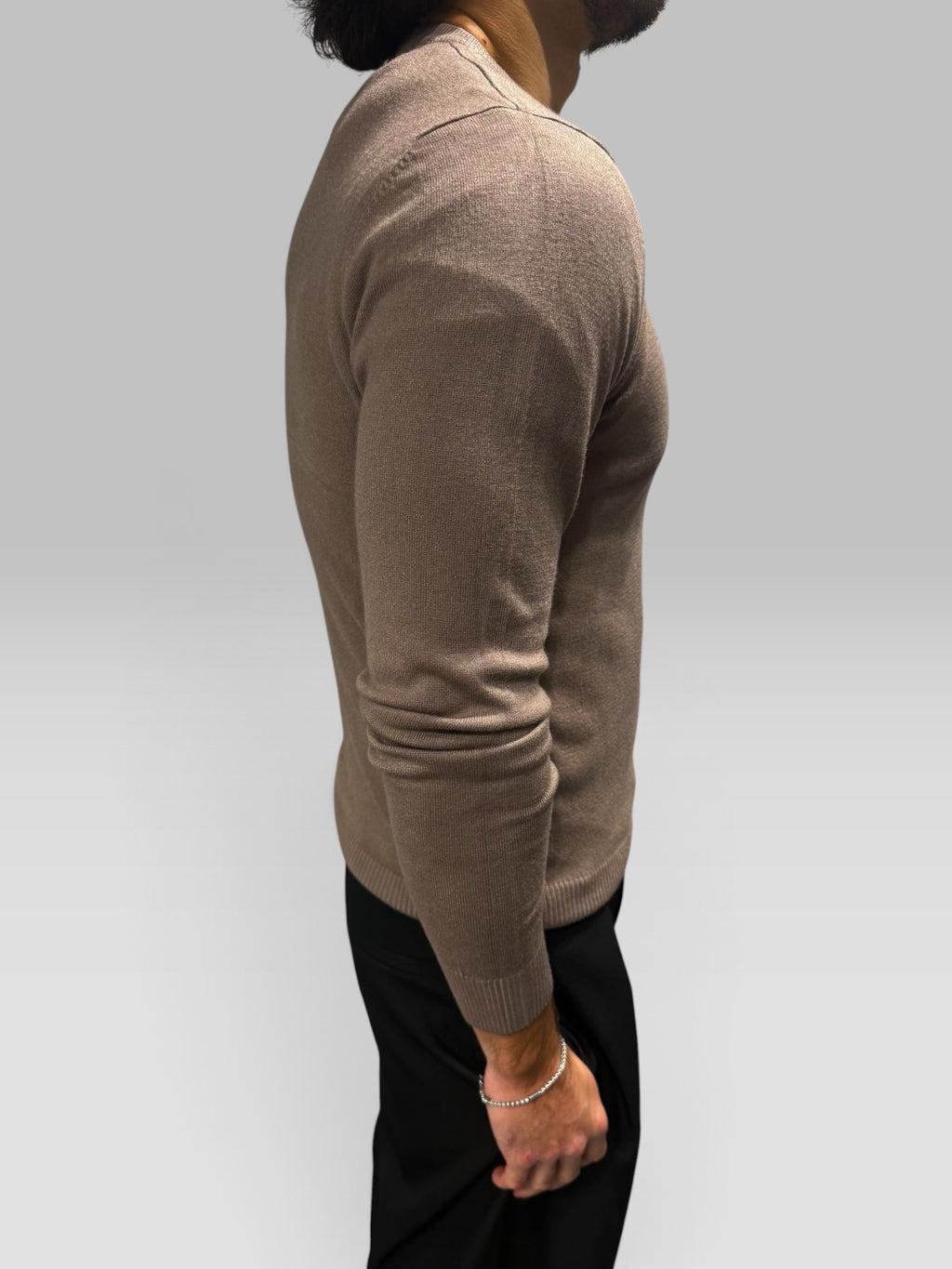 Maglione Girocollo Tortora